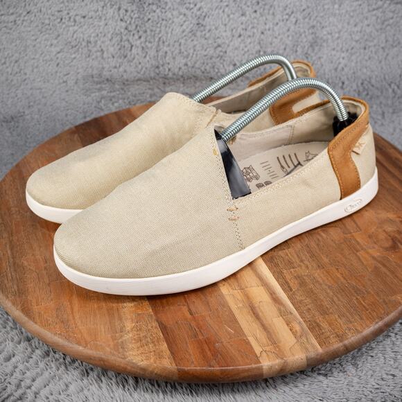 Chaco Ionia J106520 Canvas Loafer Flat Slip On Shoes - US Women’s 11 - Beige - Picture 3 of 10